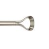 Umbra Loop Nickel Expandable 1\" Curtain Rod - 42\"-120\"