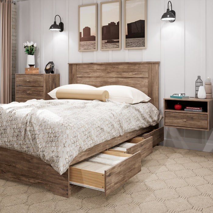 Queen Flat Panel Headboard - Drifted Grey