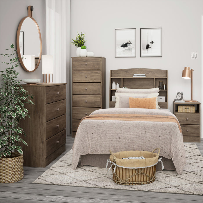 Astrid 6-Drawer Tall Chest - Drifted Grey