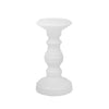 Ceramic 8\" Dimpled Candle Holder - White