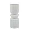 Ceramic 10\" Mallet Vase - White