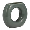 Ceramic 5\" Donut Vase - Dark Sage