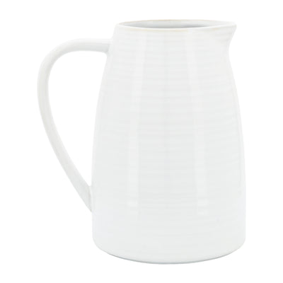 Ceramic 8" Pitcher - White|Cruche de 8 po en céramique - blanche