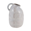 Ceramic 8\" Tribal Pitcher - Ivory