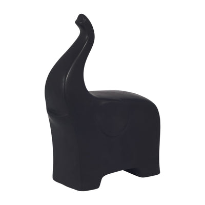 Ceramic 7" Trunk Up Elephant - Black|Éléphant de 7 po en céramique avec trompe vers le haut - noir