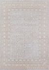 Valeria Traditional 9'3\" x 11'10\" Area Rug in Grey Indoor Area Rug