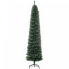 Homcom 7.5ft Artificial Snow Dipped Pencil Christmas Tree Green