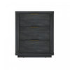 Evelyn Modern 20\" Nightstand in Charcoal Gray (3-Drawer)