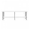 Celine Contemporary Modern 71\" Console Table in White (2-Shelf)