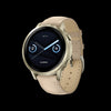 Garmin Venu 4 41mm Gold Leather Premium Smartwatch - Lifestyle Tracker, ECG App, Smart Wake Alarm, Evening Report, Triathlon Profiles, Wheelchair Mode