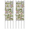 Costway 2 Pcs Garden Trellis For Climbing Plants Rustproof Metal Plant Support Frame