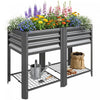 Outsunny Wooden Raised Garden Bed with Legs and 6 Drainage Holes