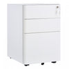 Vinsetto 3 Drawer Filing Cabinet With Lock