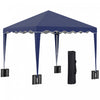 Outsunny 10' X 10' Pop Up Canopy Tent With Carry Bag Blue