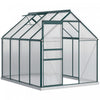 Outsunny 6' X 8' X 6.5' Polycarbonate Greenhouse Walk-in Green House