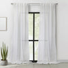 Habitat Alicante White Sheer Dual Header Curtain Panel - 52 x 108