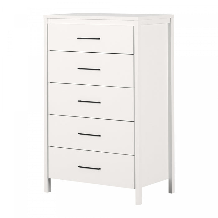 Gravity 5-drawer Chest - Pure White