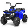6v Battery Powered Kids Ride On Atv 4-wheeler Quad W/ Mp3 & Led Headlight Blue