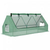 Outsunny Mini Greenhouse, 94.5\" X 35.4\" X 35.4\" House-shaped Portable Tunnel Green House With Mesh Windows For Indoor And Outdoor, Green