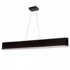 Dainolite Aubrey Horizontal Pendant 30w Oval Matte Black Black/White Shade Lamp