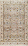 Zaina Traditional 5'0\" x 7'9\" Area Rug in Grey Indoor Area Rug