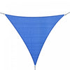 Outsunny Triangle 12' Canopy Sun Sail Shade Garden Cover Uv Protector Outdoor Patio Lawn Shelter With Carrying Bag, Blue