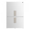 Forno Custodia 48\" Bottom Freezer combo, 20.6 cu.ft., Ice Maker, Total No frost, White - FFFFD1766-48WHT Refrigerator