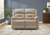 MONARCH SPECIALTIES 2-SEATER POWER RECLINING LOVE SEAT, 50\" WIDE, USB PORT INCLUDED, BEIGE FABRIC RECLINER