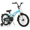 Costway 18\" Kids Bike For 4-8 Years Old Boys & Girls With Adjustable Seat Handbrake Reflectors Blue