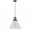 Dainolite Sonus 1 Light Pendant Matte White Matte Black Accent Lamp