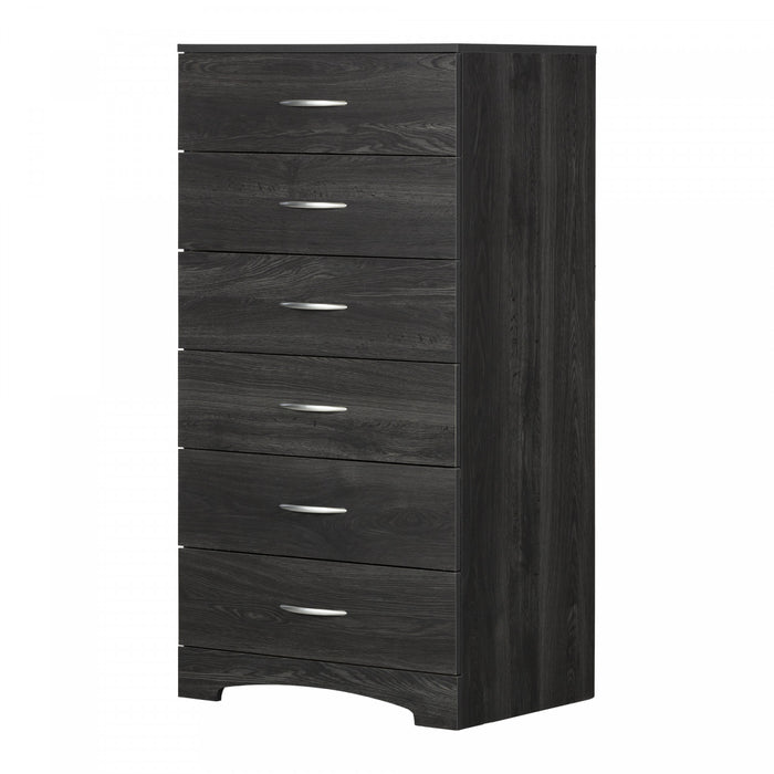 Step One 6-drawer Chest - Gray Oak