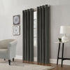 Edison Charcoal Grommet Curtain Panel - 52