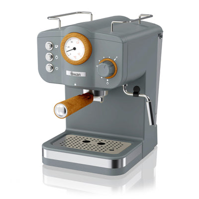 Salton Swan Nordic Pump Espresso Machine - SK22111GRYN|Machine à espresso Swan à pompe de style nordique - SK22111GRYN