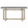 Ethan 59.1'' Triple Rectangle Design Painted Entryway Table with Pine Wood Legs,Grey Sofa Table