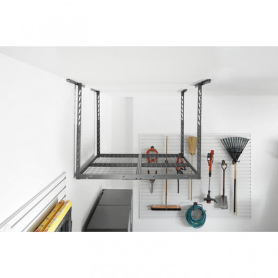 Gladiator Overhead Gearloft™ Hammered Granite Storage Rack - 4' x 4'|Tablette de rangement suspendue GearloftMC granite martelé de Gladiator - 4 pi x 4 pi