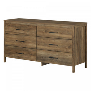 Gravity 6-drawer Dresser - Natural Mango