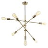 Dainolite Alexa 7 Light Adjustable Pendant Aged Brass Finish Lamp