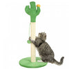 Pawhut 33\" Cactus Cat Scratching Post For Indoor Cats, Sisal Cat Scratcher With Hanging Ball, Green