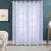 Habitat Cote D'azure White Sheer Grommet Curtain Panel - 112 x 84