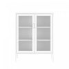 Amelia Modern 32\" Metal Accent Cabinet in White