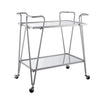 Silver Mid-Century Bar Cart
