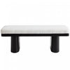 Olivia 47.5\" Wood Bed Bench Ottoman with Teddy Velvet Upholstery and Wooden Legs,Black