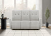Small 3-Seater Power Reclining Sofa, 70\" Wide, Usb Port Included, Light Grey Fabric Recliner