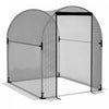 Outsunny 4.9' x 3.9' Plant Protector from Animals with Zipper Roll-Up Door