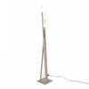 LumiSource Icicle Contemporary Brushed Nickel Floor Lamp