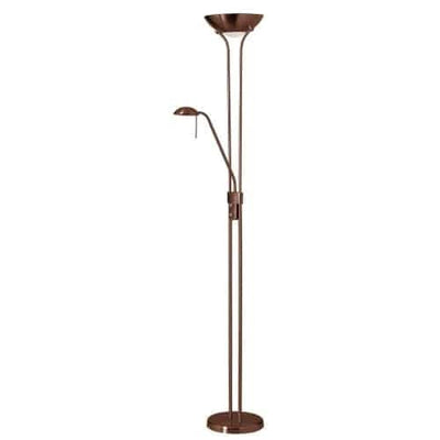 Dainolite Mother & Son Floor Lamp Oil Brushed Bronze Finish|Lampe à pied Mother & Son de Dainolite avec fini bronze brossé huilé