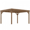 Outsunny 10' X 12' Outdoor Wood Pergola Gazebo For Climbing Plants, Brown