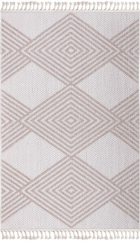 Athena White Indoor/Outdoor Area Rug - 7.6 X 10.6