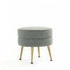 Bailey Mid-Century Modern Upholstered Accent Ottoman in Sage Green