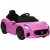 Qaba 12v Electric Powered Ride-On Car For Kids, Maserati Gran Turismo Licensed Battery Powered Kids Car With Remote Control, Soft Start, Led Lights, Music, Horn, Mp3, Kids Ride On Car, Pink